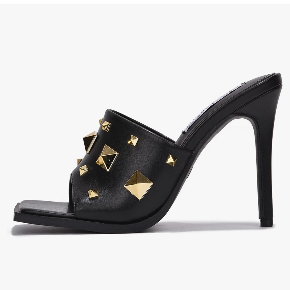 Women’s Cape Robbin POPO BLACK Heels Mules Shoes